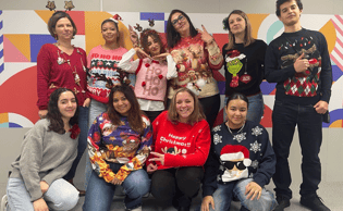 photo équipe noël
