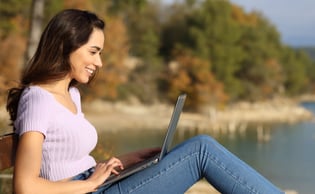 Etudiant dans la nature