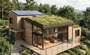 Maison avec une architecture responsable