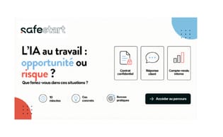 SafeStart : L'innovation étudiante au service de la sensibilisation à l'IA (1)