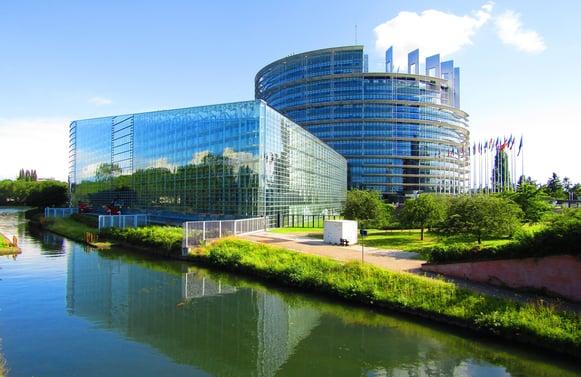 Le parlement européen à Strasbourg