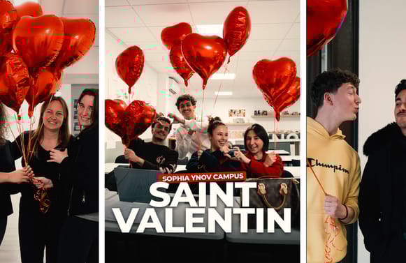 Saint-Valentin à Sophia Ynov Campus