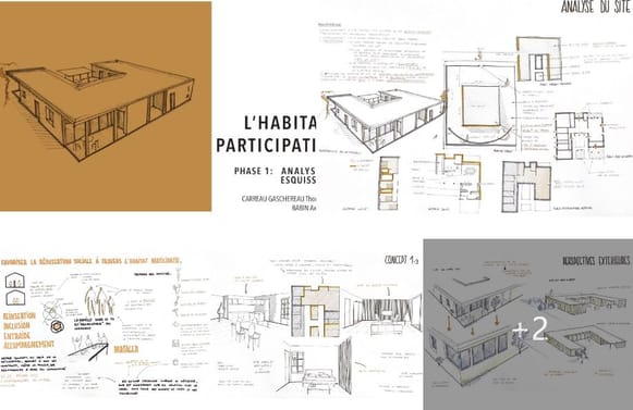 Projet architecture d'intérieur habitat durable
