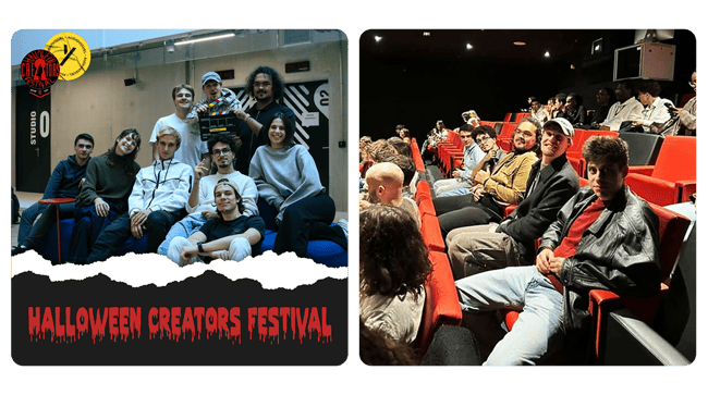 L'équipe de Montpellier Ynov Campus qui est allée en finale du Halloween Creators Festival