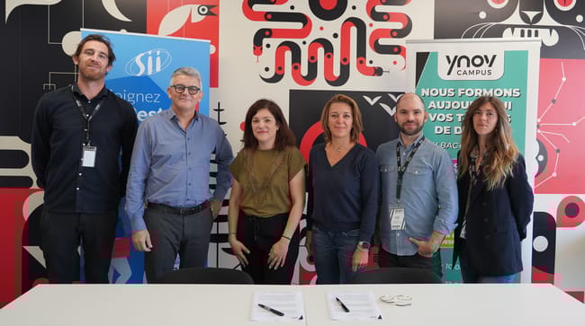 SII X YNOV renouvellement partenariat équipe