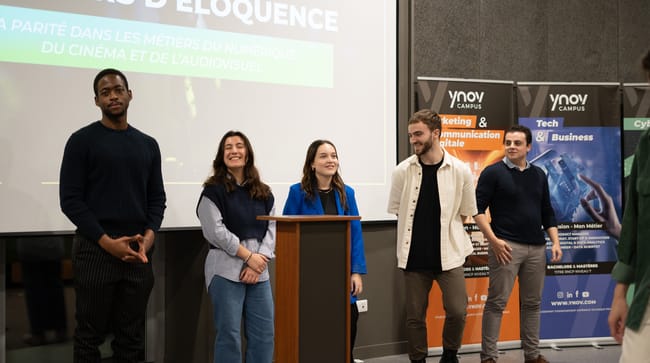 photos des candidats lors du concours d'éloquence à bordeaux
