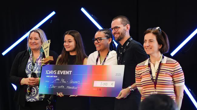 Ydays Event 2025, le projet TakeOver primé dans la catégorie  Art Tech 