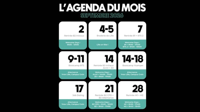 calendrier septembre