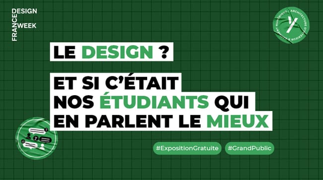 Exposition d'Architecture d'intérieur à Montpellier Ynov Campus dans le cadre de la France Design