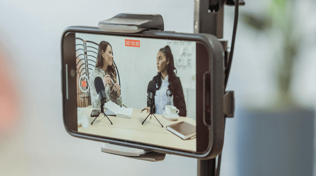 tournage avec téléphone