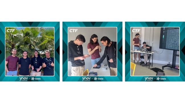 L'équipe de MYC qui a participé au CTF inter campus Ynov x Seela