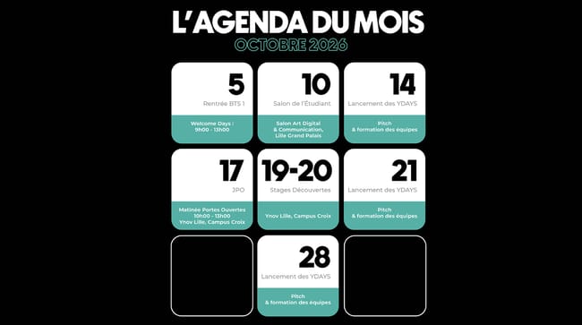 calendrier octobre