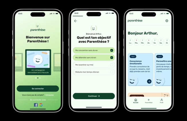 Parenthèse, l’application bien-être “slow tech” (1)