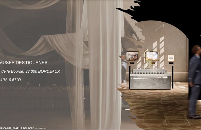 Projet architecture d'intérieur au musée des douanes de Bordeaux