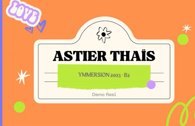 Thais ASTIER étudiante en Animation 3D à Aix-en-provence Ynov Campus