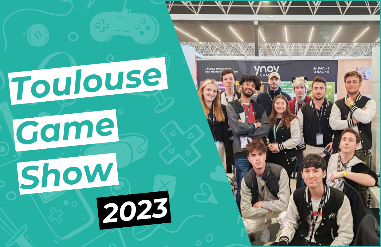 Les étudiants en démonstration au Toulouse Game Show 2023